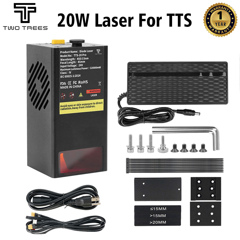 20W Laser Engraver Module Upgrade - TWOTREES 20W Laser Module For TTS-55