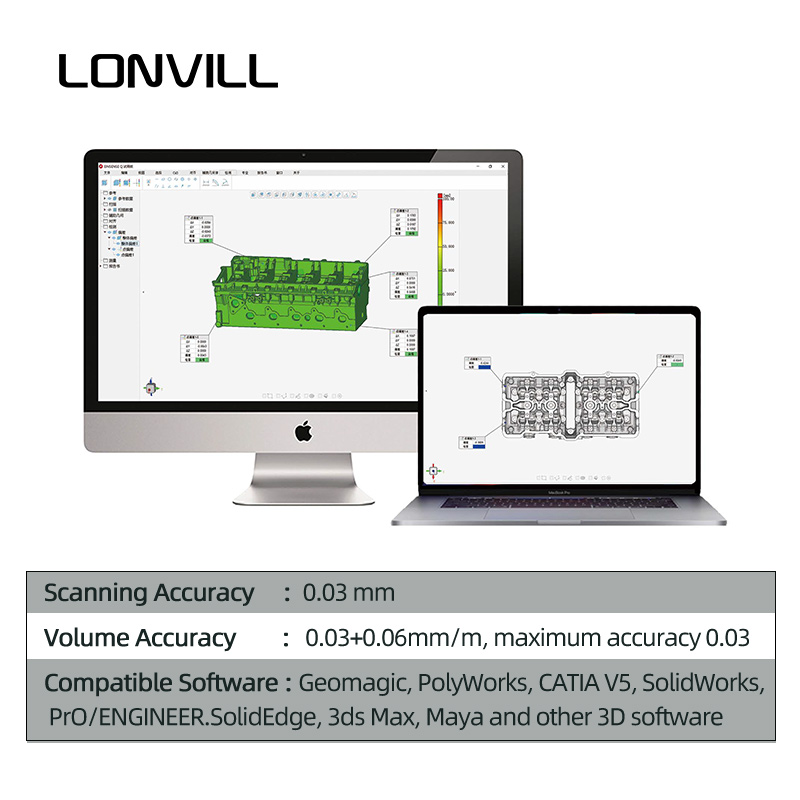 LONVILL Handheld 3D Scanning T - огляд і ціна Handheld 3D Scanner High Precision