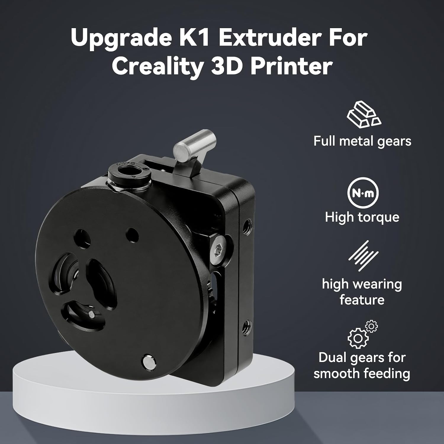 K1/K1 Max/K1C/SE Extruder, Upg - огляд і ціна Direct Drive Dual Gear Extruder High Speed